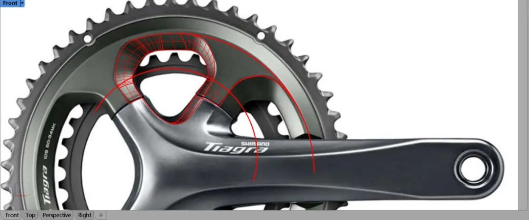 禧玛诺牙盘—犀牛建模过程详解！（全）的图130