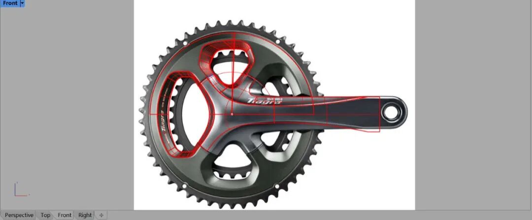 禧玛诺牙盘—犀牛建模过程详解！（全）的图116