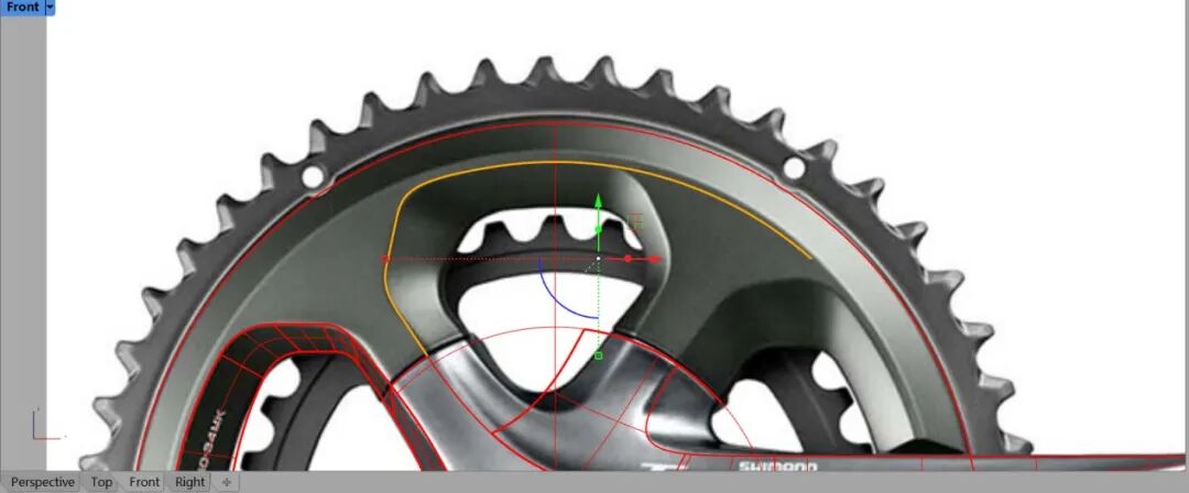 禧玛诺牙盘—犀牛建模过程详解！（全）的图93
