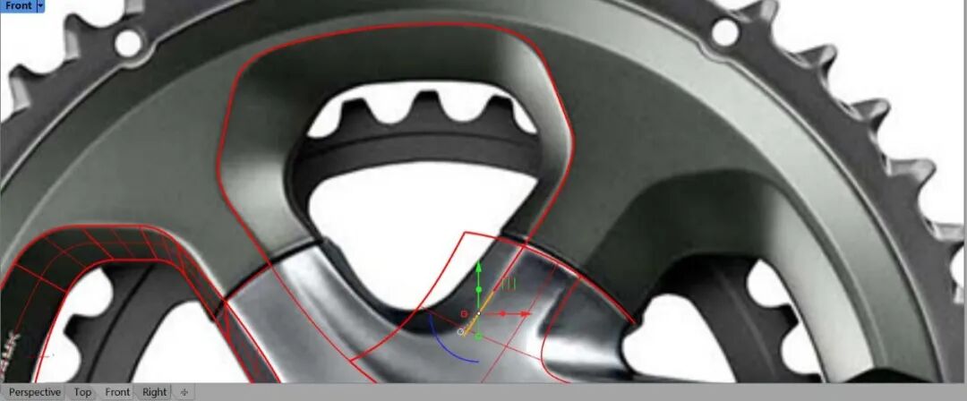 禧玛诺牙盘—犀牛建模过程详解！（全）的图100