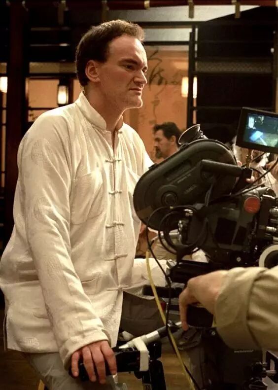 《杀死比尔》片场,昆汀的打扮