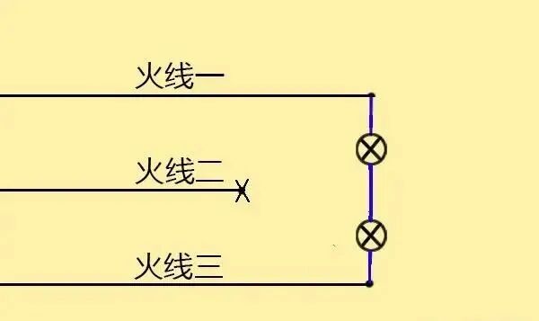 如果只有三根火線，沒有零線和地線，能使220的燈泡工作嗎，需要注意些什么？的圖3