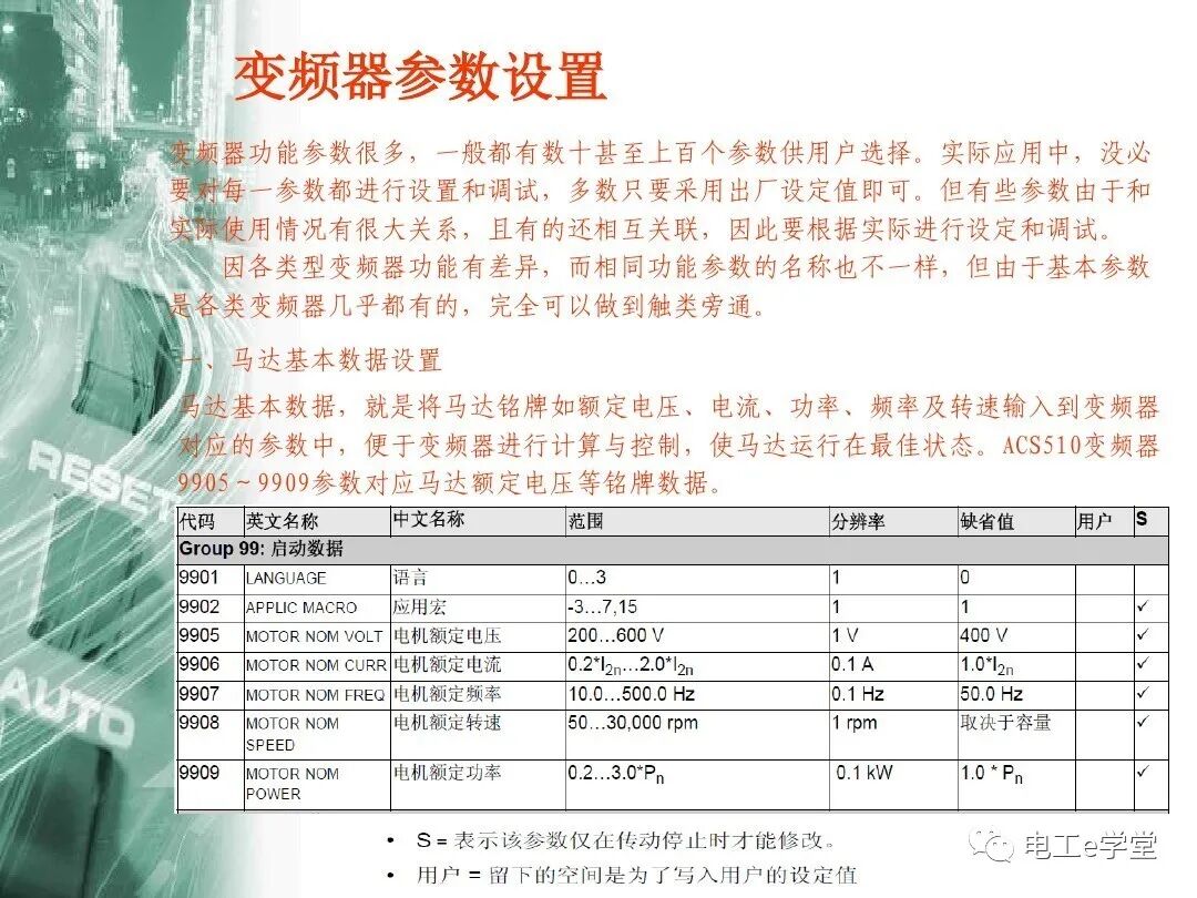ACS510系列变频器简单应用培训的图15