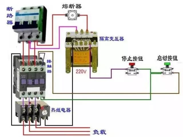 收藏丨断路器和交流接触器接线图的图3