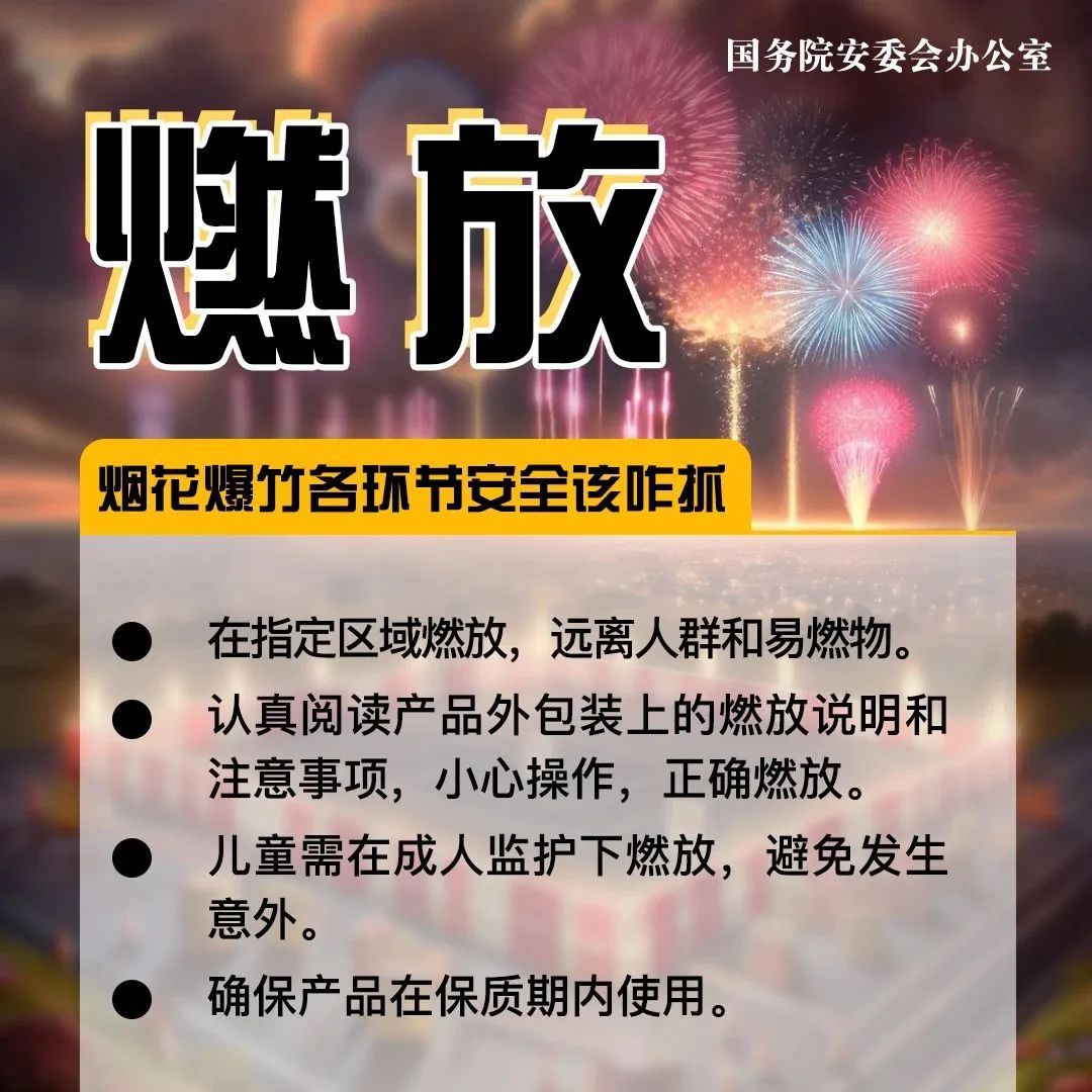 北京國際安博會提醒您歡度春節煙花爆竹燃放要注意