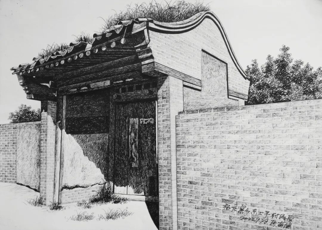 河北蔚县：马英强的钢笔画(图14)