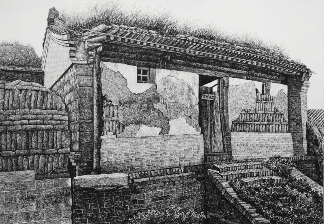 河北蔚县：马英强的钢笔画