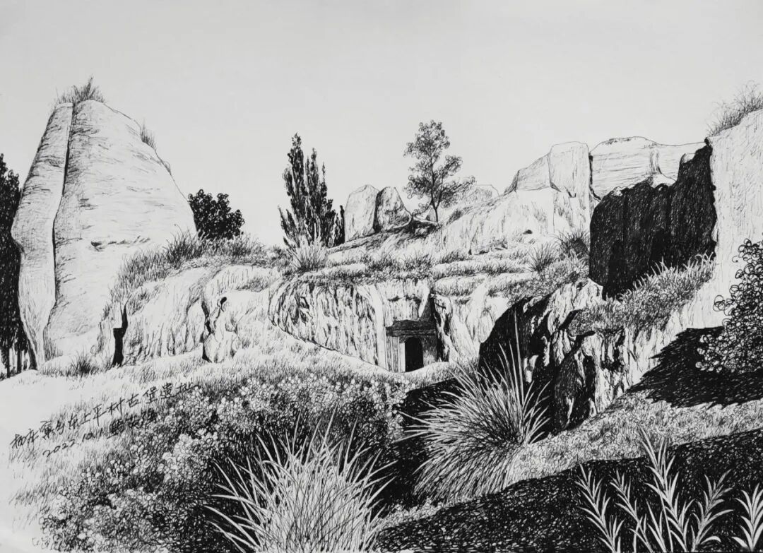 河北蔚县：马英强的钢笔画(图11)