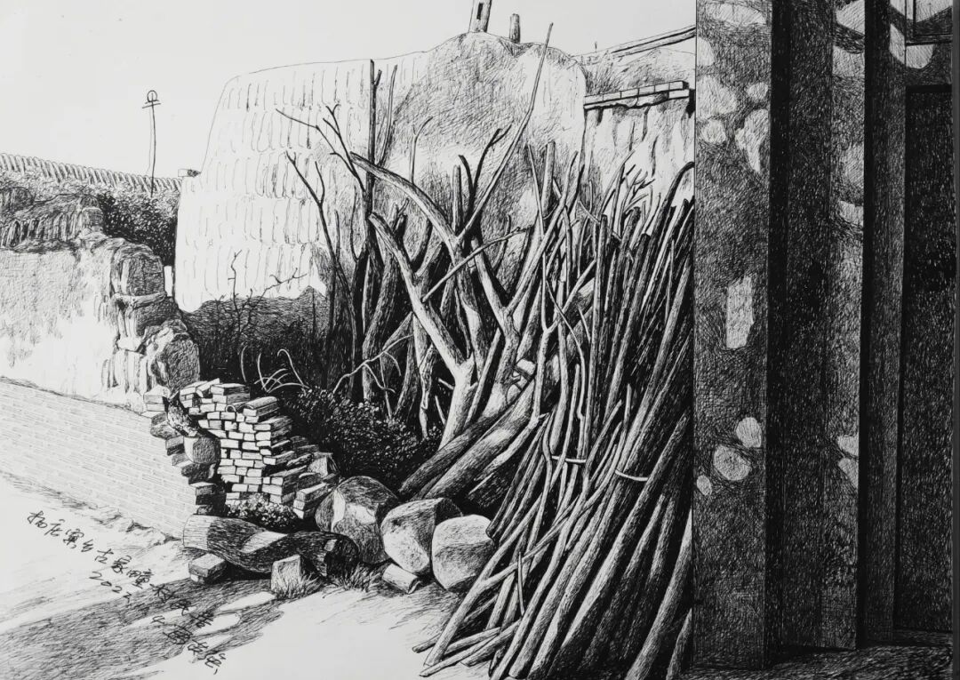 河北蔚县：马英强的钢笔画(图18)