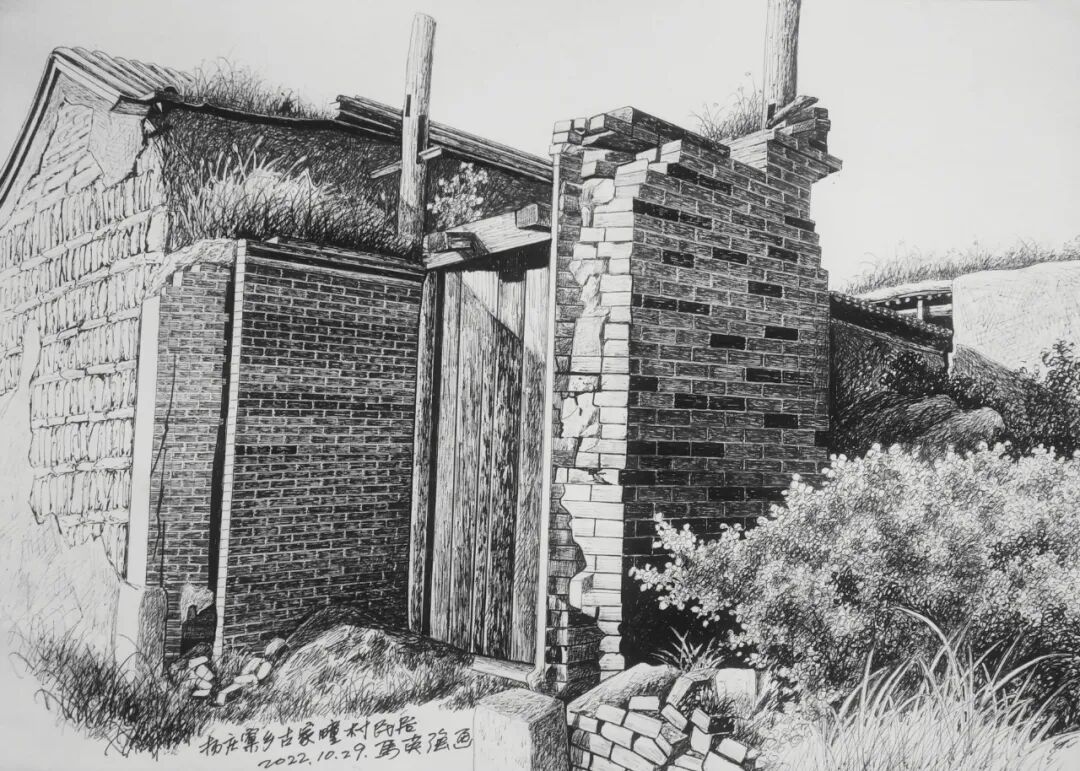 河北蔚县：马英强的钢笔画(图15)