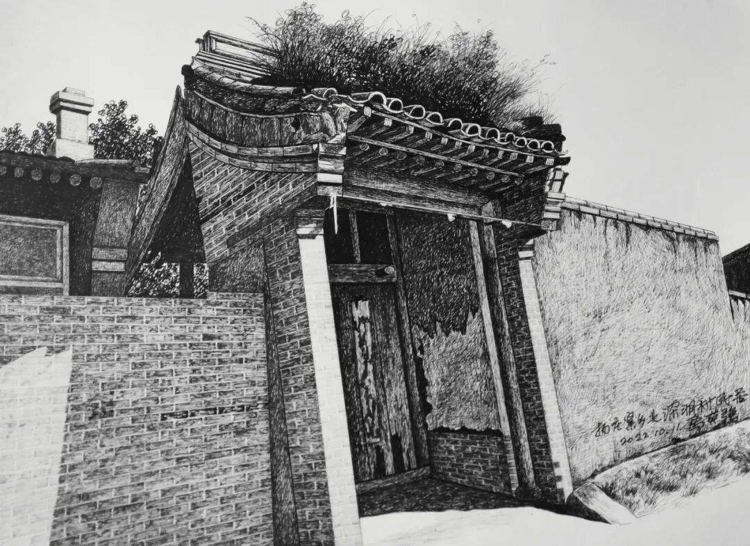 河北蔚县：马英强的钢笔画(图8)