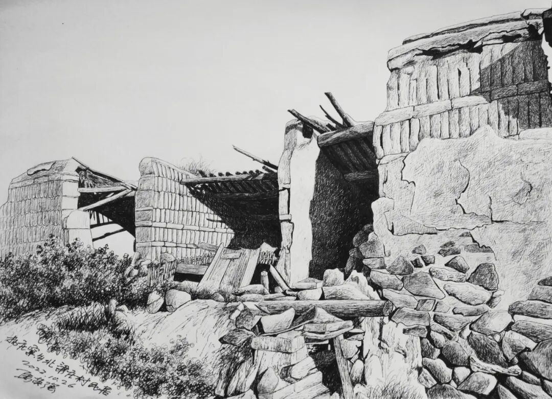 河北蔚县：马英强的钢笔画(图3)