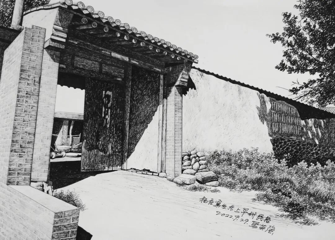 河北蔚县：马英强的钢笔画(图13)