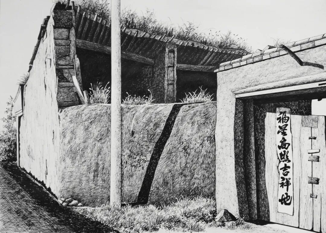 河北蔚县：马英强的钢笔画(图7)