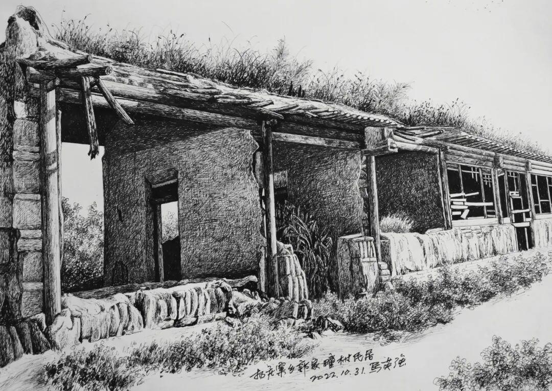 河北蔚县：马英强的钢笔画(图16)