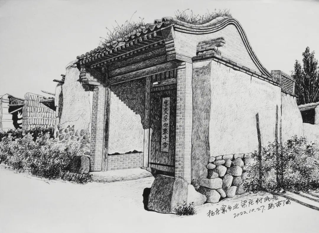 河北蔚县：马英强的钢笔画(图4)