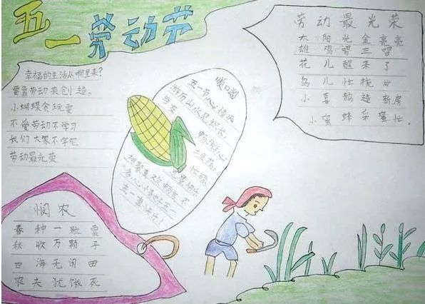 2022五一劳动节手抄报精选：诗词+名言+手抄报合集，孩子一定用得着！