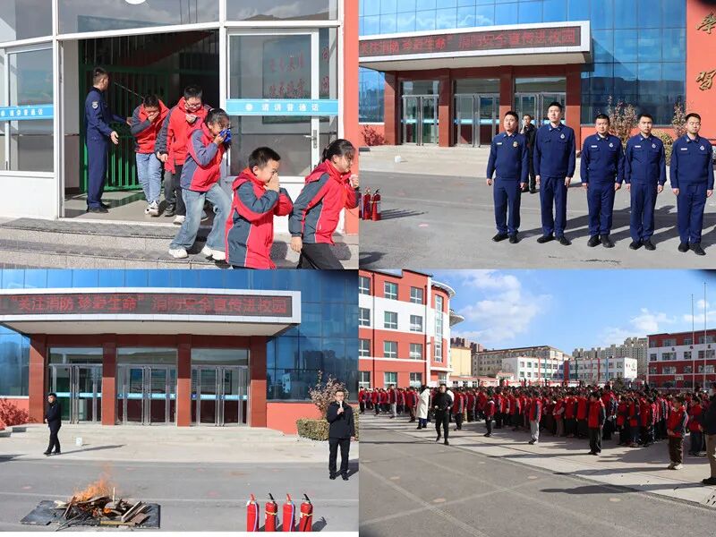 近日,盂县消防救援大队走进辖区小学开展消防培训演练活动