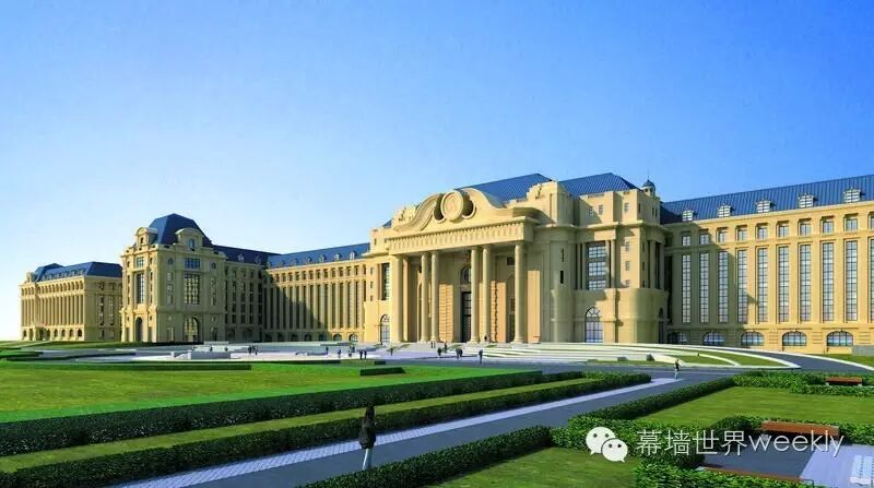 青岛1817海军舰艇学院: 亚洲最大石材幕墙单体建筑(幕墙,120000㎡)