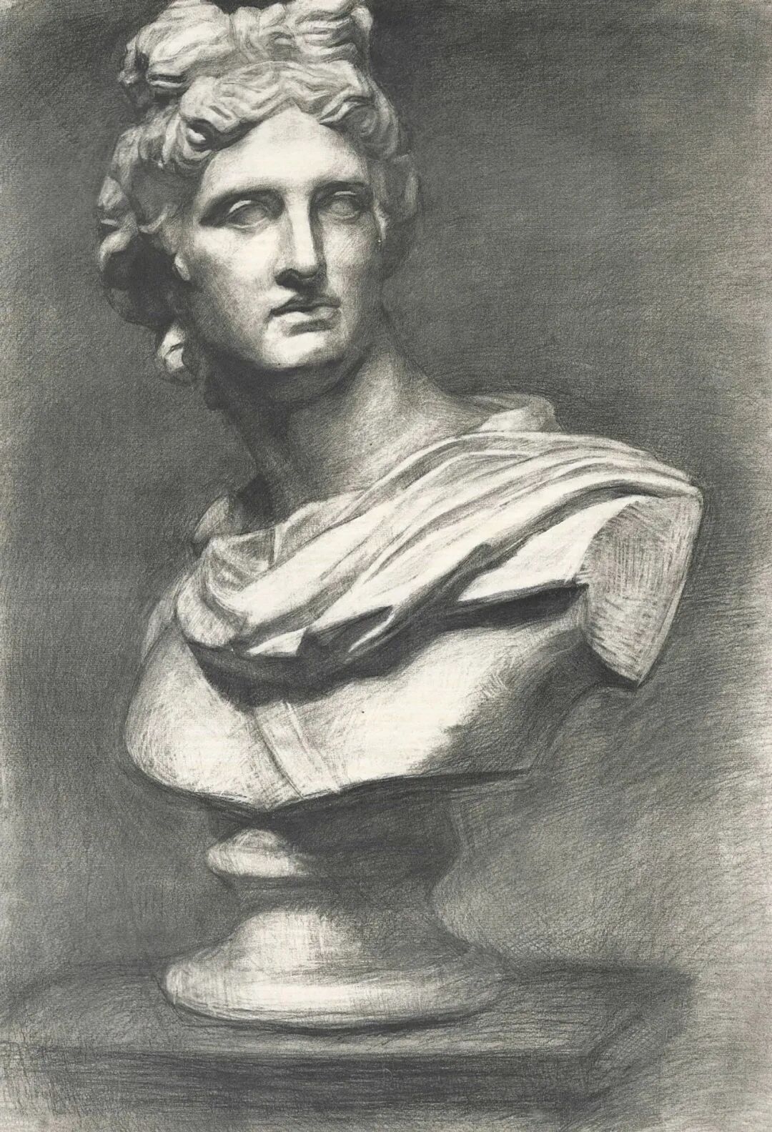 美院附中班集训央美附中素描石膏像精选作品