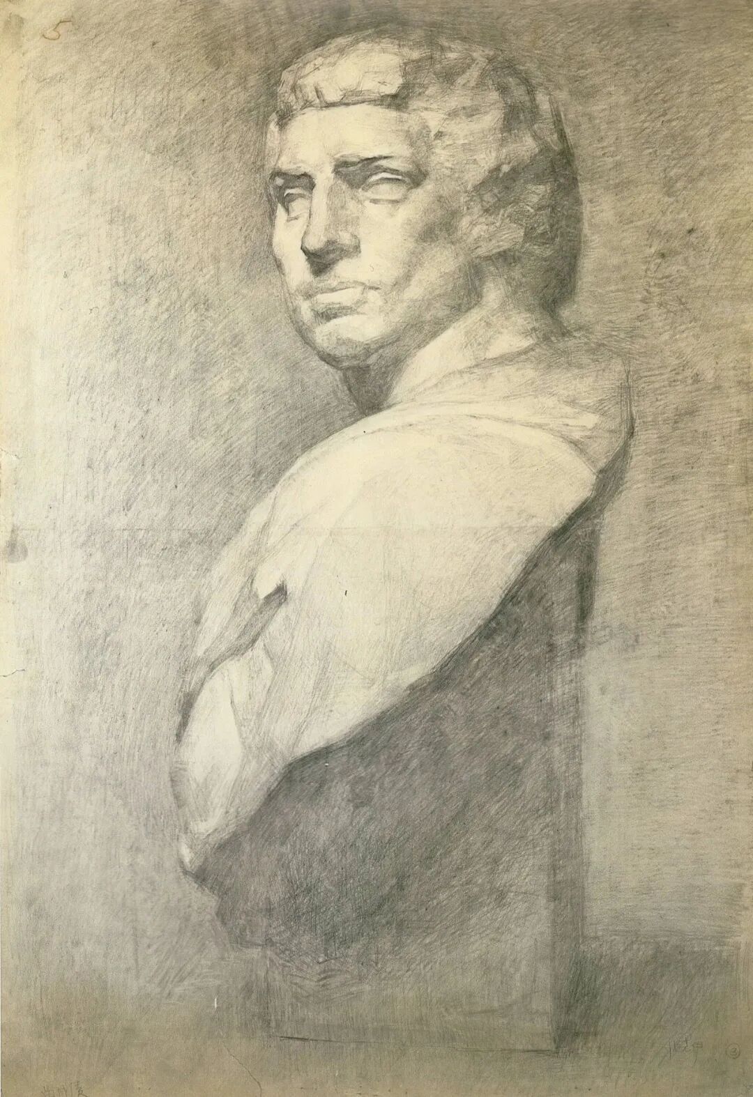 美院附中班集训央美附中素描石膏像精选作品