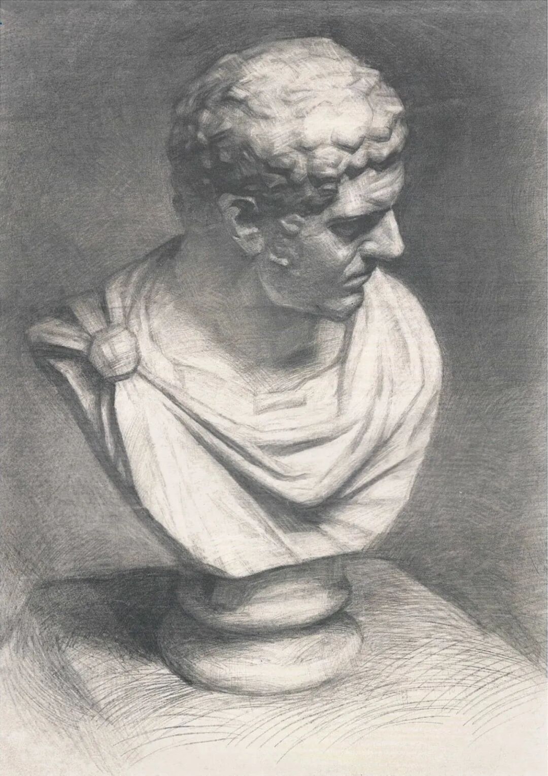 美院附中班集训央美附中素描石膏像精选作品