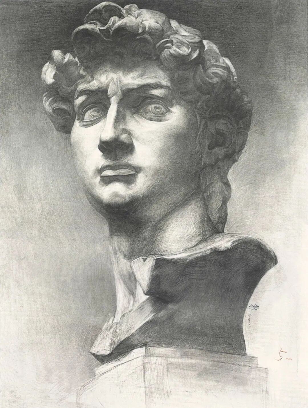 美院附中班集训央美附中素描石膏像精选作品