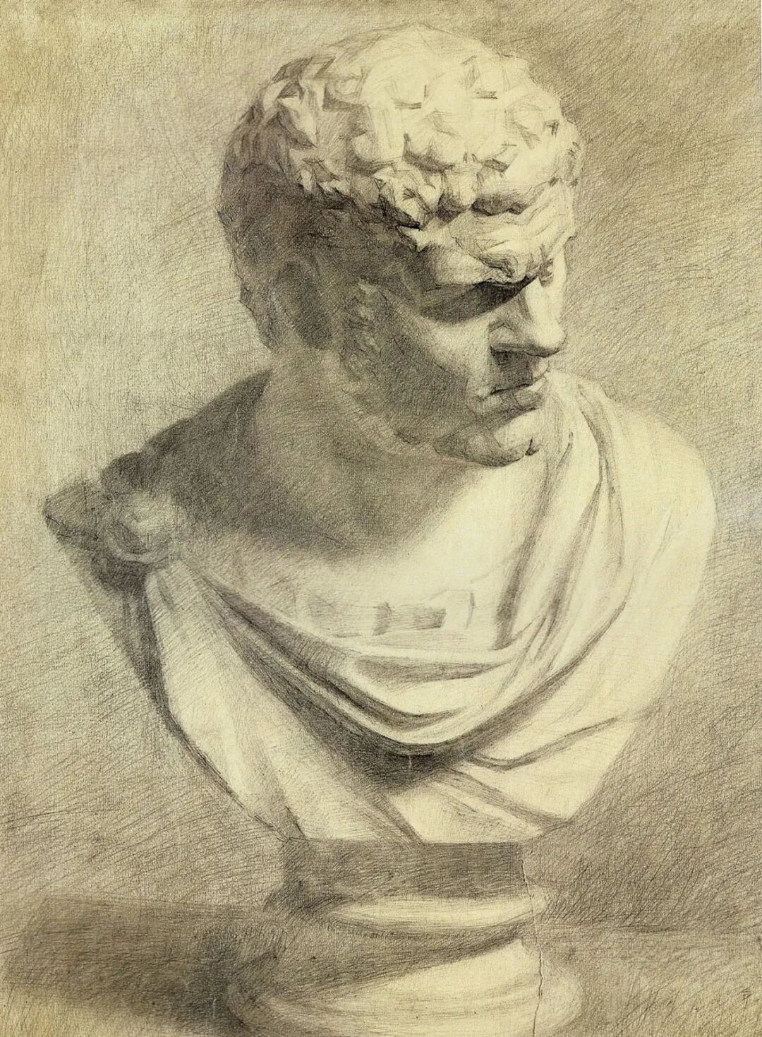 美院附中班集训央美附中素描石膏像精选作品