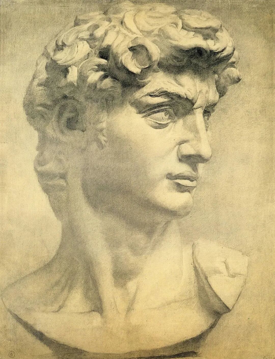 美院附中班集训央美附中素描石膏像精选作品