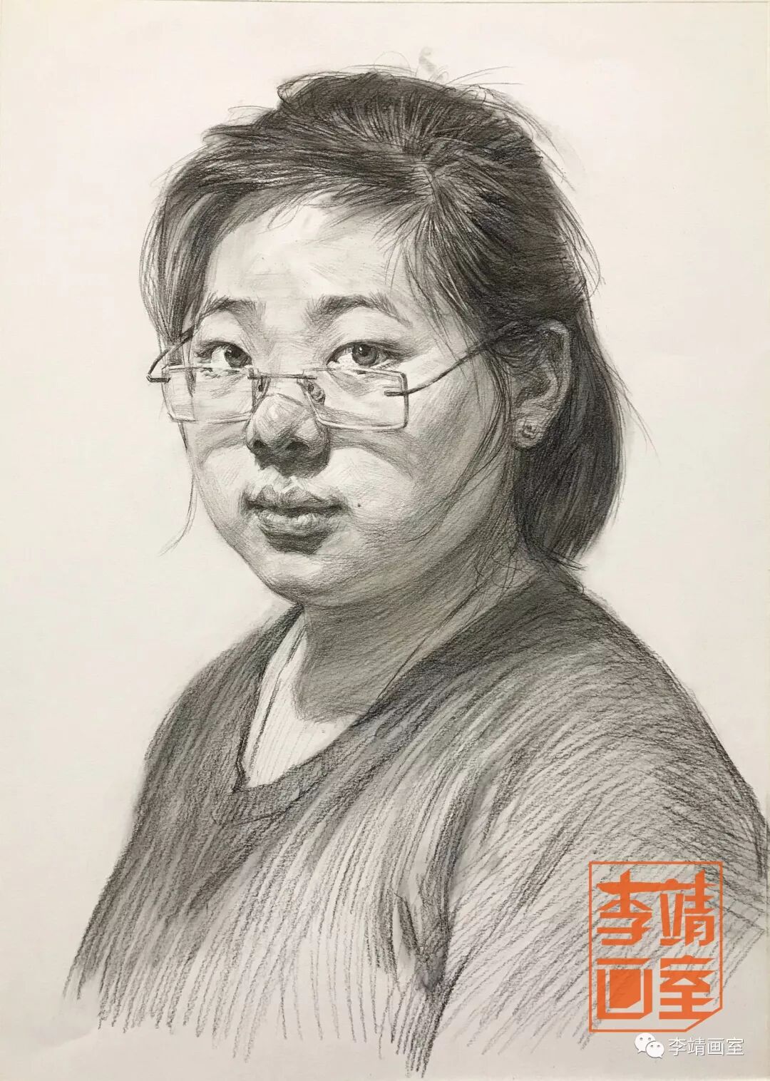 【绘画技巧】李靖画室教你习如何进行素描头像步骤练习
