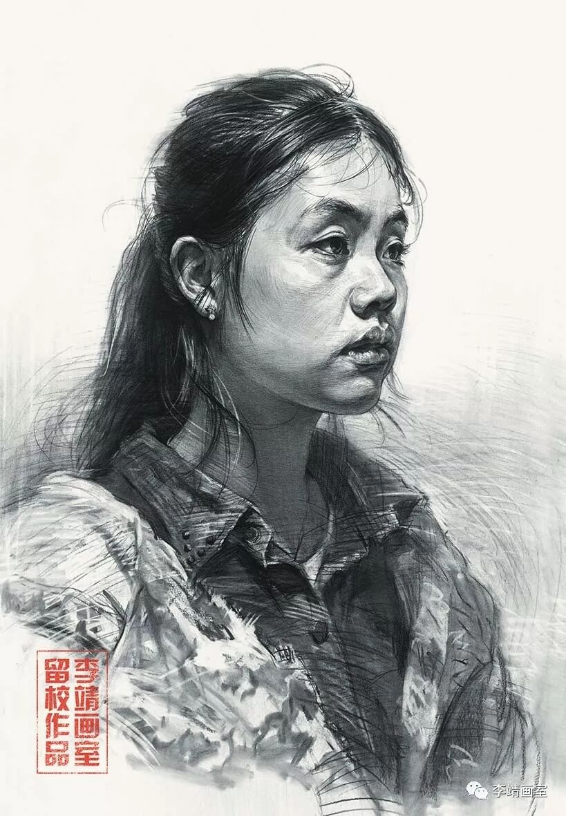 【绘画技巧】李靖画室教你习如何进行素描头像步骤练习