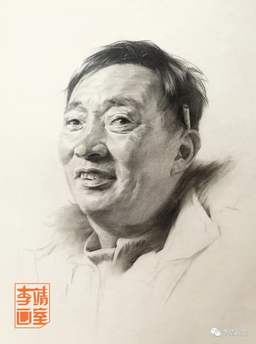 【绘画技巧】李靖画室教你习如何进行素描头像步骤练习
