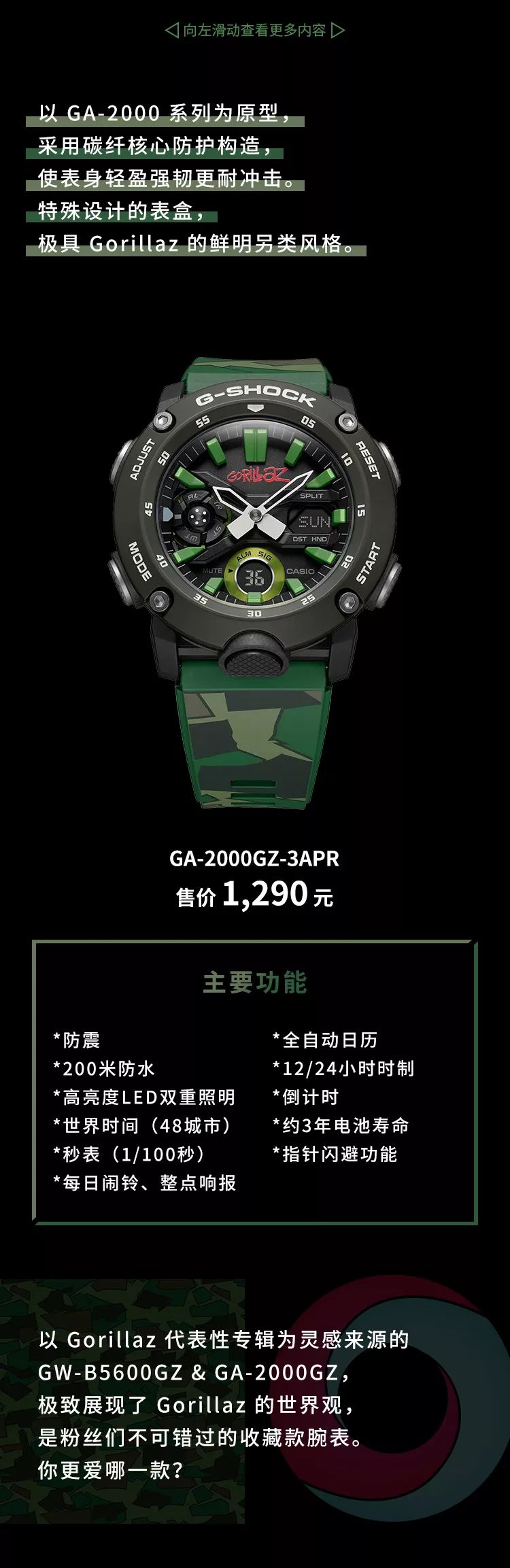 G Shock Gorillaz 最新合作款玩酷登场 Gshockstore 微信公众号文章阅读 Wemp