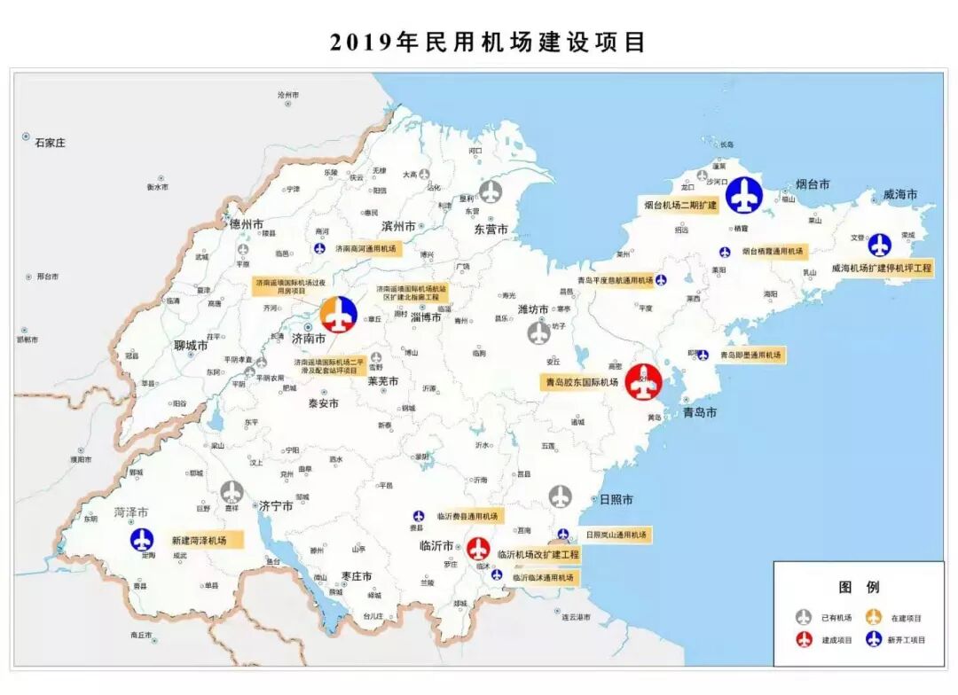2019年山东各地交通蓝图出炉(附详表)
