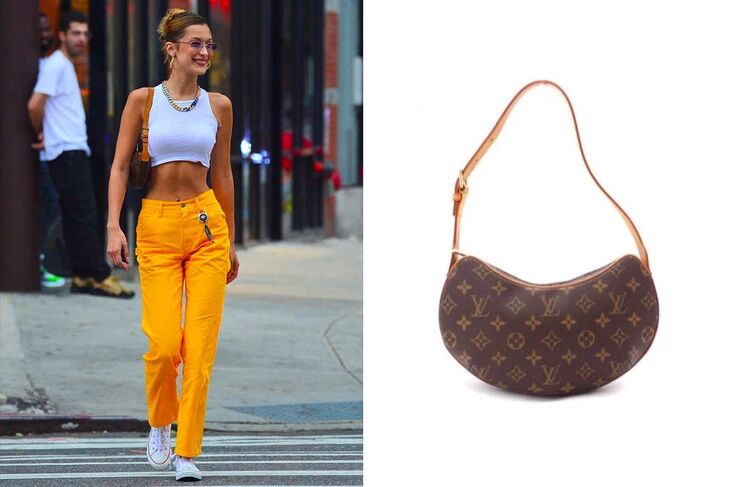 louis vuitton croissant bag bella hadid