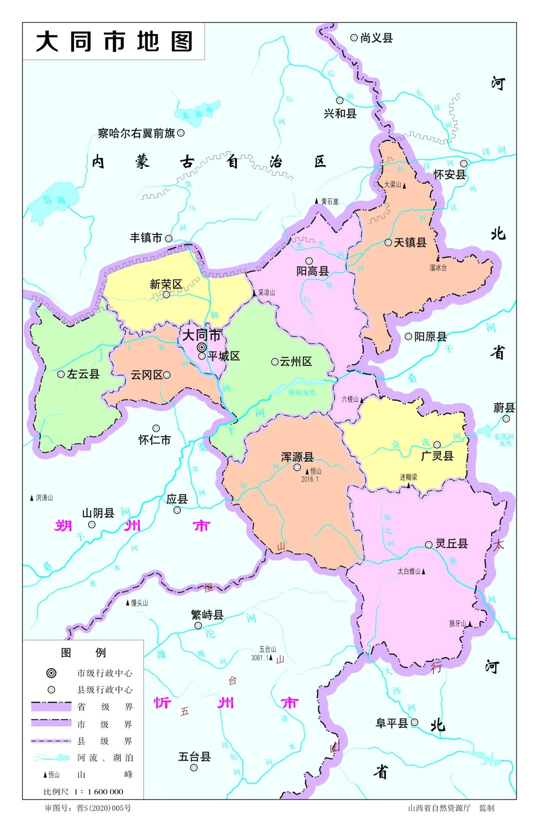 大同主城区人口数量