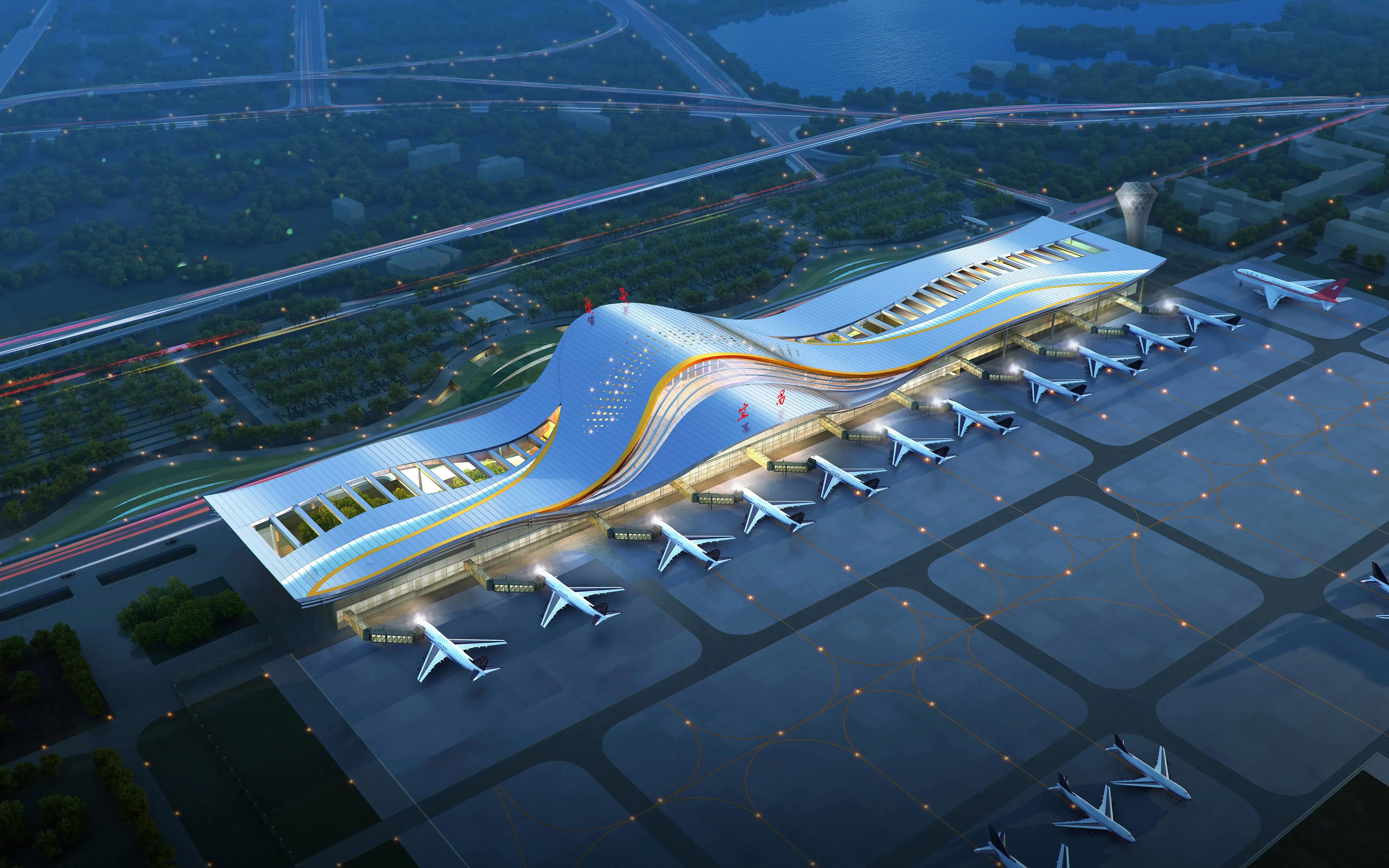 宜昌三峡机场t3航站楼图片