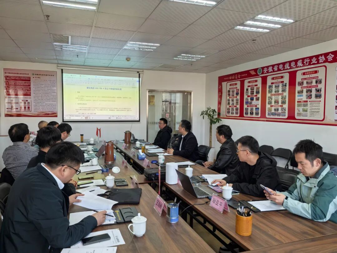 召開(kāi)《額定電壓450/750V及以下拖鏈控制電纜》等三項(xiàng)團(tuán)體標(biāo)準(zhǔn)編制第三次會(huì)議