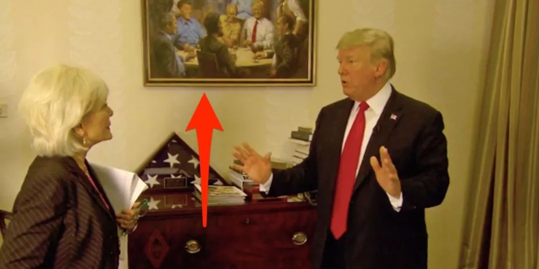 特朗普白宫房间里那幅诡异的画