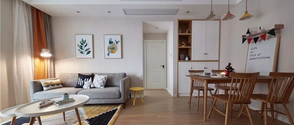 80㎡北欧风，6万块就打造得这么上档次！