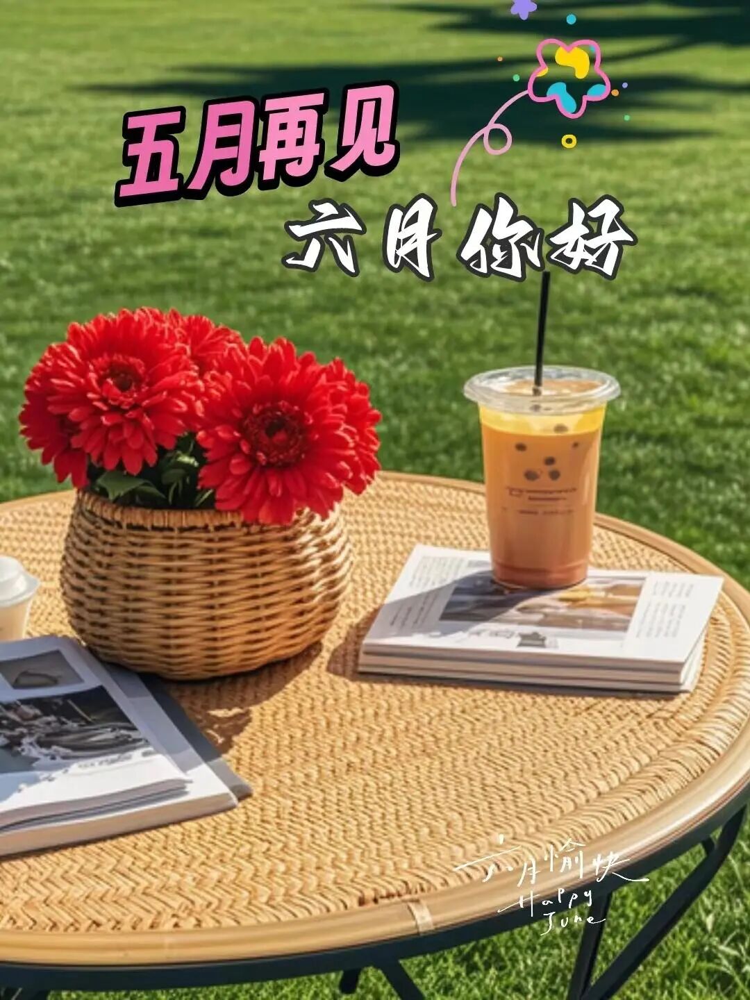 告别五月的文案！五月再见，六月你好！