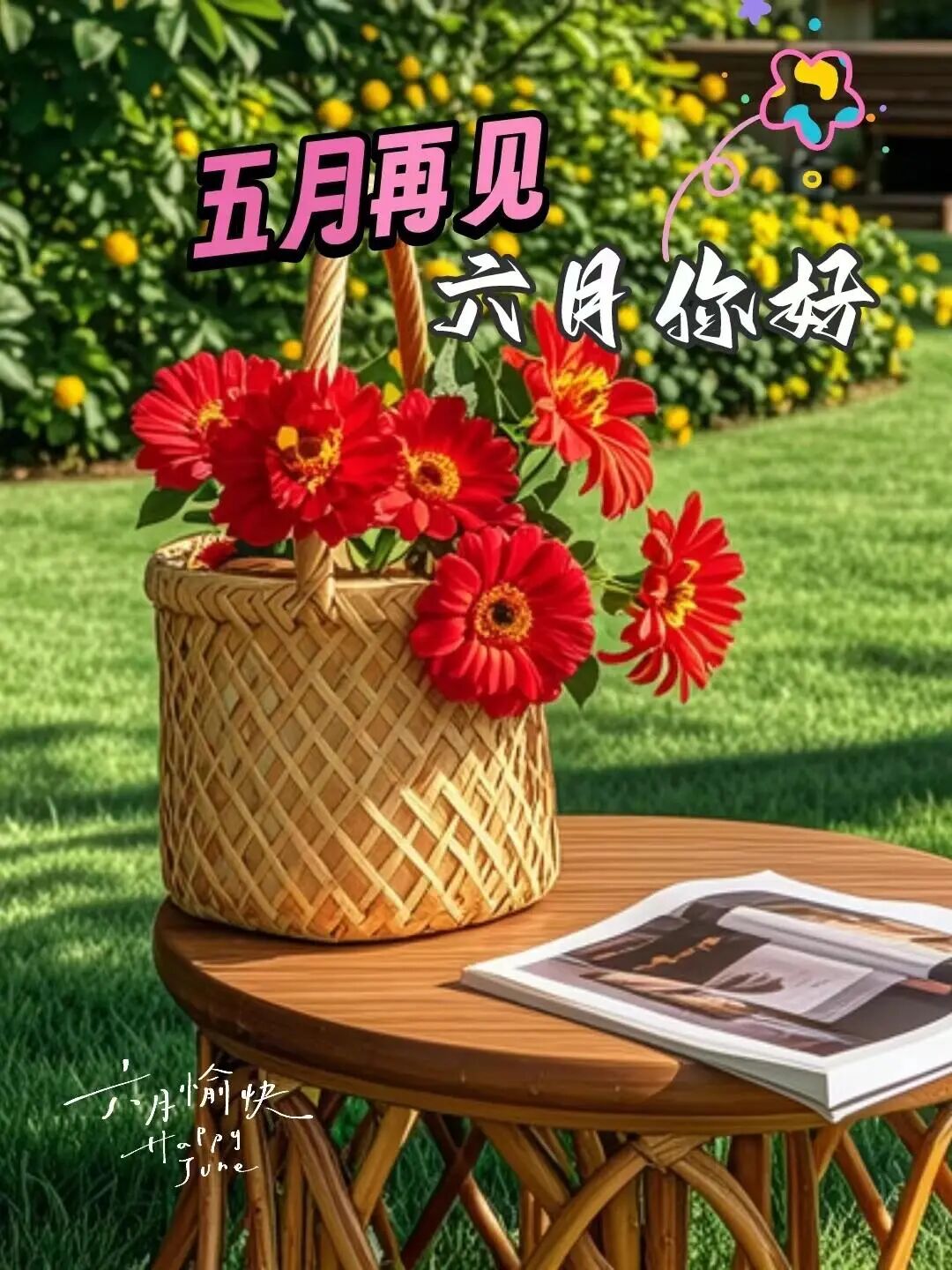 告别五月的文案！五月再见，六月你好！