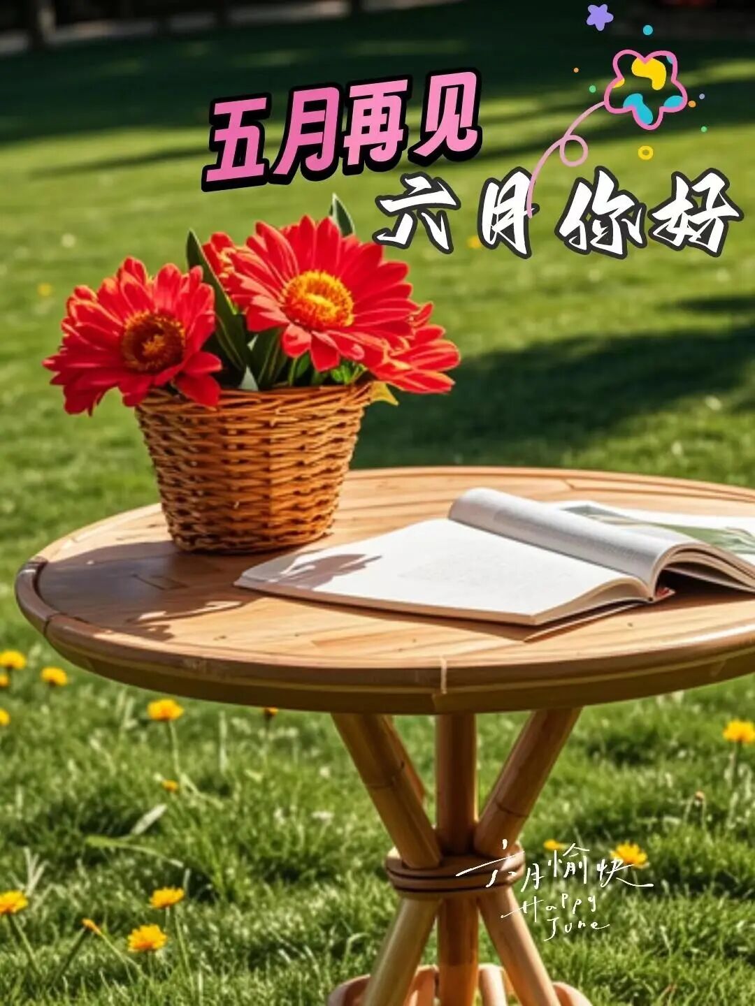 告别五月的文案！五月再见，六月你好！