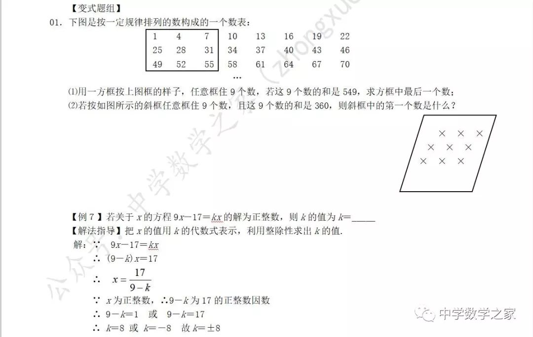 初一 七上培优第7讲一元一次方程解法 中学数学之家 微信公众号文章阅读 Wemp