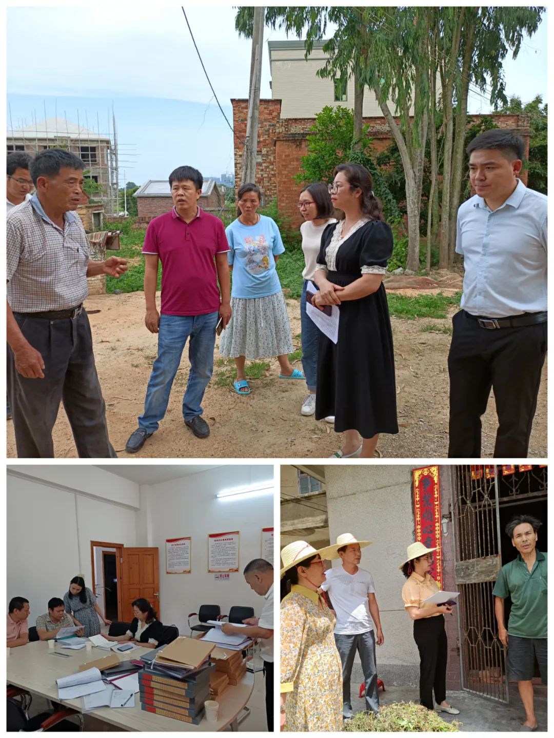 市扶貧辦常務副主任鍾超英同志帶隊到覃巴鎮龍田村,覃巴鎮吉兆社區