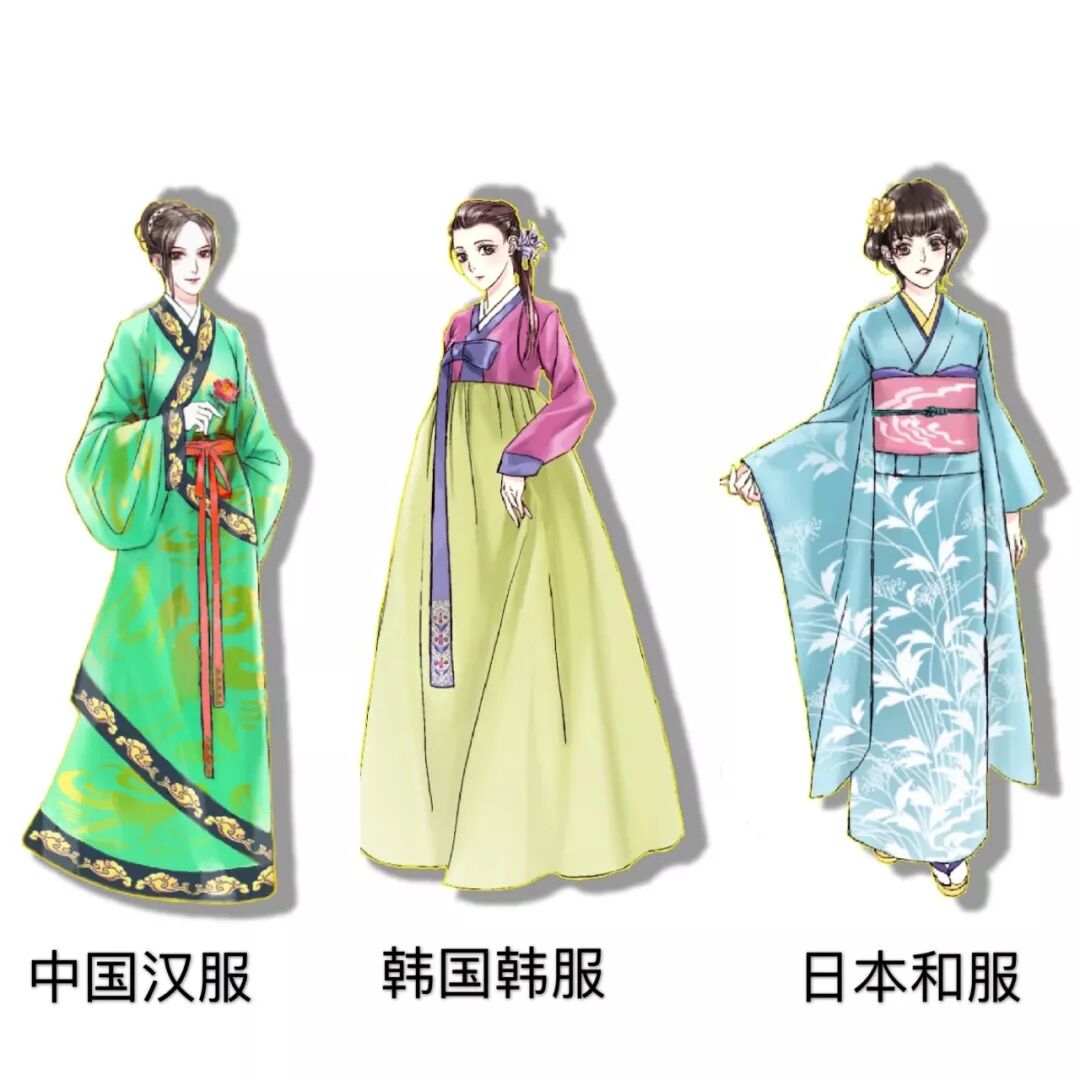 三张图告诉你 汉服 韩服 和服究竟有何区别 红袖汉服 微信公众号文章阅读 Wemp