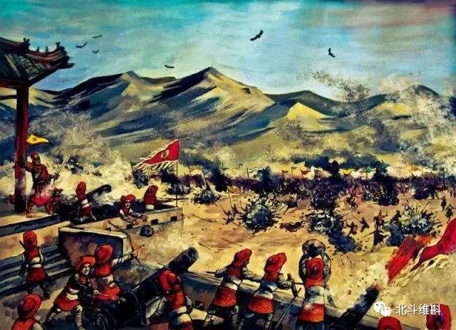 多铎大军到达怀庆后,大顺军撤退到关中,多铎又直接挺进到潼关外安营扎