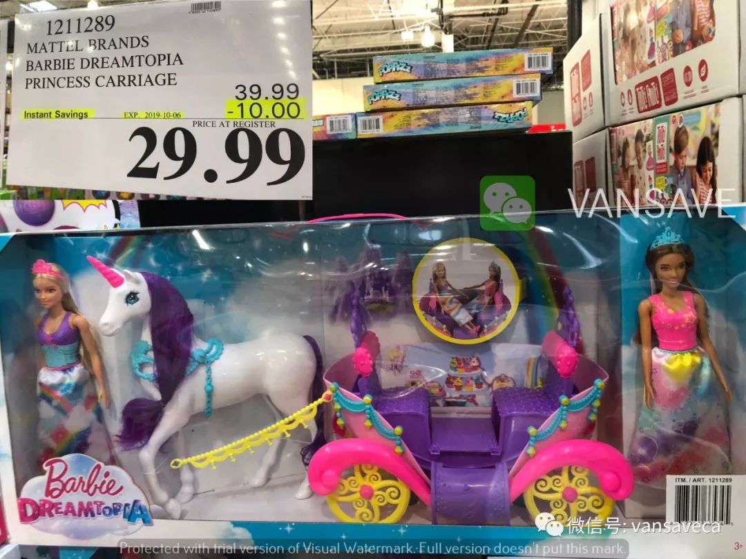 barbie dreamtopia carriage costco