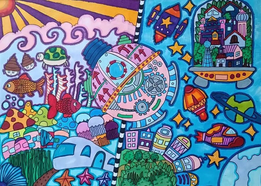 畅想科技描绘未来一阳光书院创新月之科幻画篇