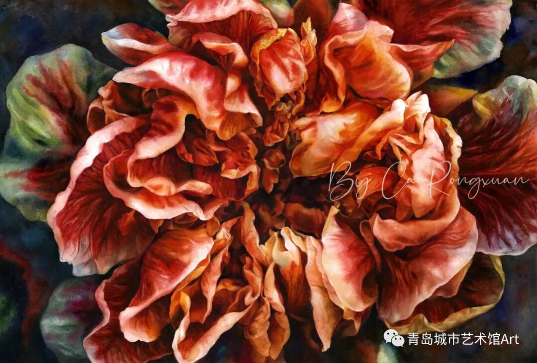 艺术馆|「金枝玉叶——孙晓燕·曹溶萱水彩作品双人展」在青岛出版艺术馆惊艳开展~